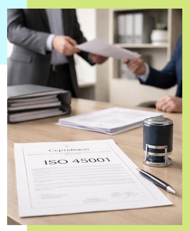 Сертификат ISO 45001 в Кольчугине под ключ от 45770 р. | Сертэкс